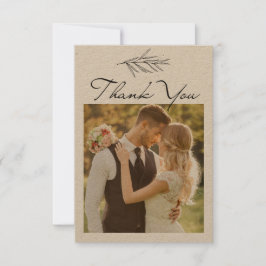tarjeta de agradecimiento de Boda personalizada mo