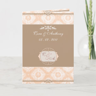 Tarjeta de agradecimiento de boda Pink Victoria Da