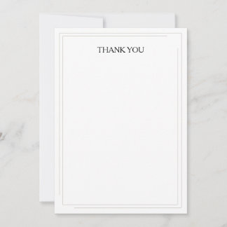 Tarjeta de agradecimiento de boda plana de eleganc
