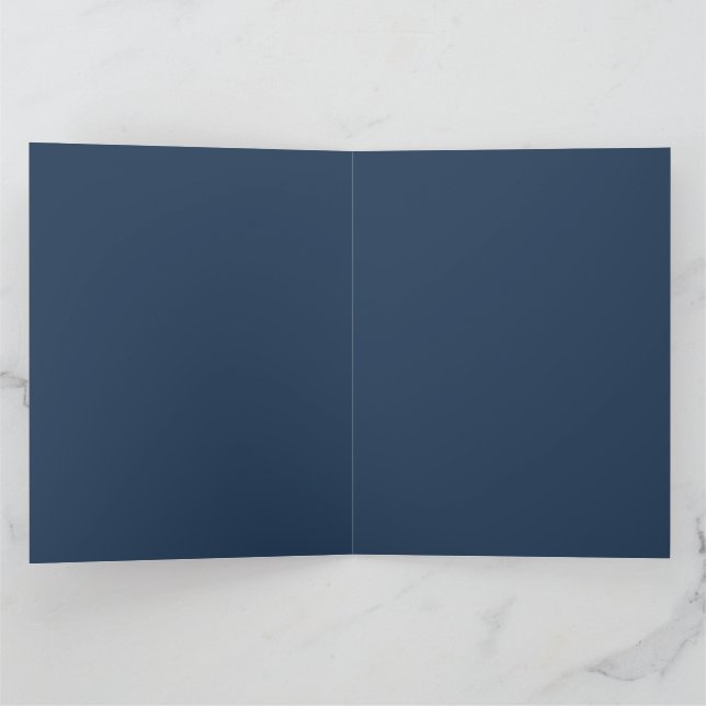 Tarjeta de agradecimiento de boda plegada | Oro pl (Interior)