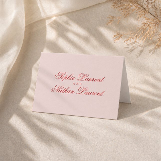 Tarjeta de agradecimiento de boda Raspberry Blush (Subido por el creador)
