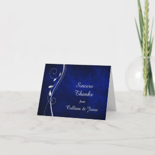 Tarjeta de agradecimiento de boda Remolino de hoja