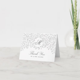 Tarjeta de agradecimiento de boda Secret Garden - 