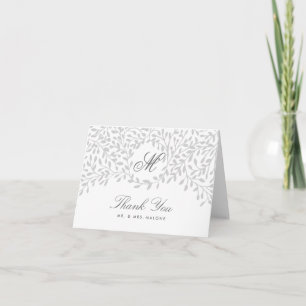 Tarjeta de agradecimiento de boda Secret Garden -