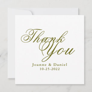 Tarjeta de agradecimiento de Boda único personaliz