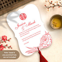 Tarjeta de agradecimiento de boda vietnamita bilin