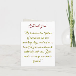 Tarjeta de agradecimiento de boda western Saddle &