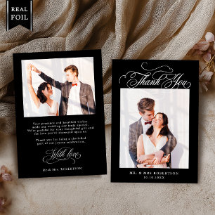 Tarjeta de agradecimiento de bodas de plata atempo