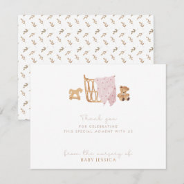 Tarjeta de agradecimiento de Boho Baby Shower - be