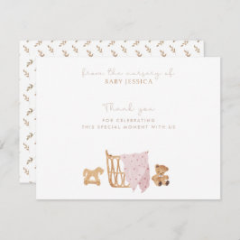 Tarjeta de agradecimiento de Boho Baby Shower - be