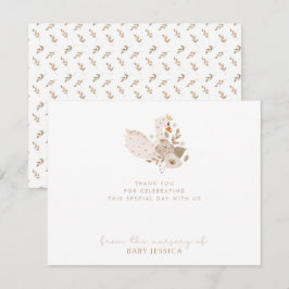 Tarjeta de agradecimiento de Boho Baby Shower - Sw
