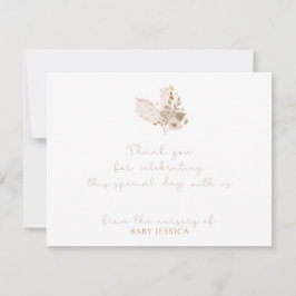 Tarjeta de agradecimiento de Boho Baby Shower - Sw