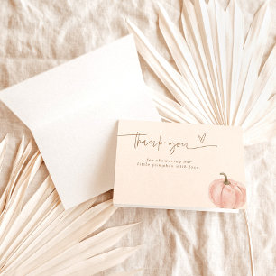 Tarjeta de agradecimiento de Boho Fall, Baby Showe