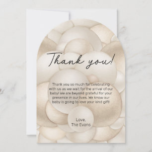 Tarjeta de agradecimiento de Boho Hot Air Balloon