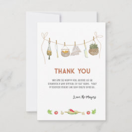 Tarjeta de agradecimiento de Boho Little Chef Baby