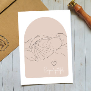 Tarjeta de agradecimiento de Boho por el trabajo m