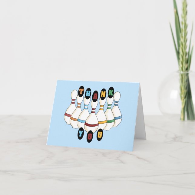 Tarjeta de agradecimiento de boliche (Anverso)