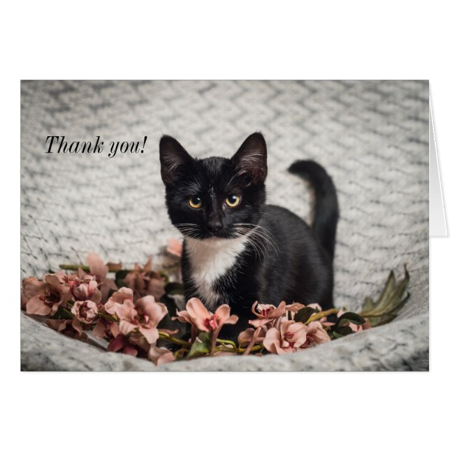 Tarjeta de agradecimiento de bonito Bella Rosa (Anverso (Horizontal))