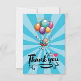 Tarjeta de agradecimiento de Boy Flat