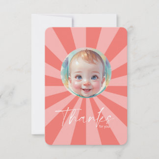 Tarjeta de agradecimiento de Boy Flat