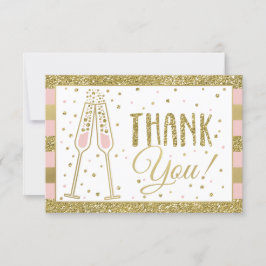 Tarjeta de agradecimiento de Brunch & Bubbly, Purp