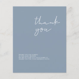 Tarjeta de agradecimiento de Budget Modern Boy Bab