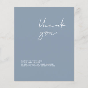 Tarjeta de agradecimiento de Budget Modern Boy Bab