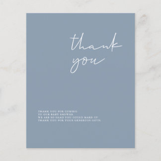 Tarjeta de agradecimiento de Budget Modern Boy Bab