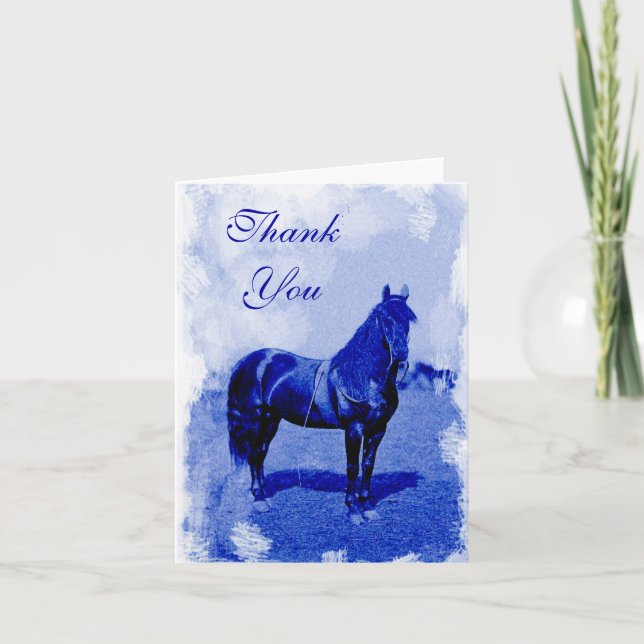 Tarjeta de agradecimiento de caballo de la Unión d (Anverso)