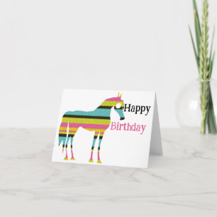 Tarjeta de agradecimiento de caballo folk