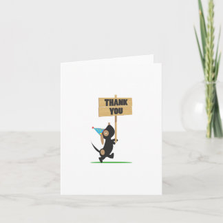 Tarjeta de agradecimiento de cachorro