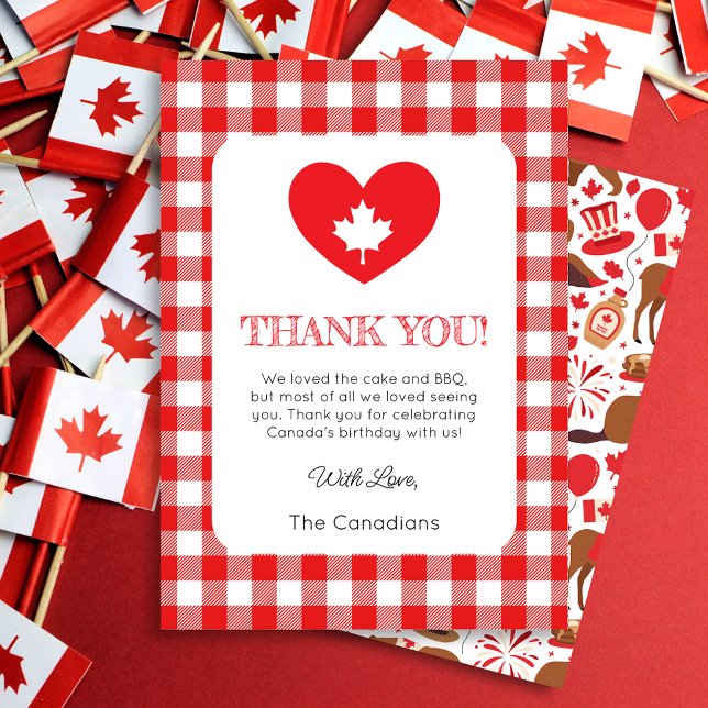 Tarjeta de agradecimiento de Canada Day Heart (Subido por el creador)