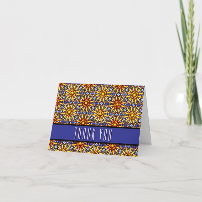 Tarjeta de agradecimiento de Celestial Sun Mandala (Anverso)