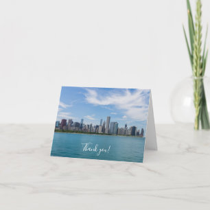 Tarjeta de agradecimiento de Chicago Day Cityscape