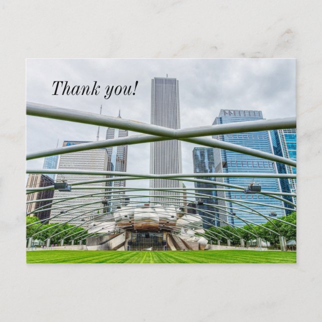Tarjeta de agradecimiento de Chicago Pritzker Pavi (Anverso)