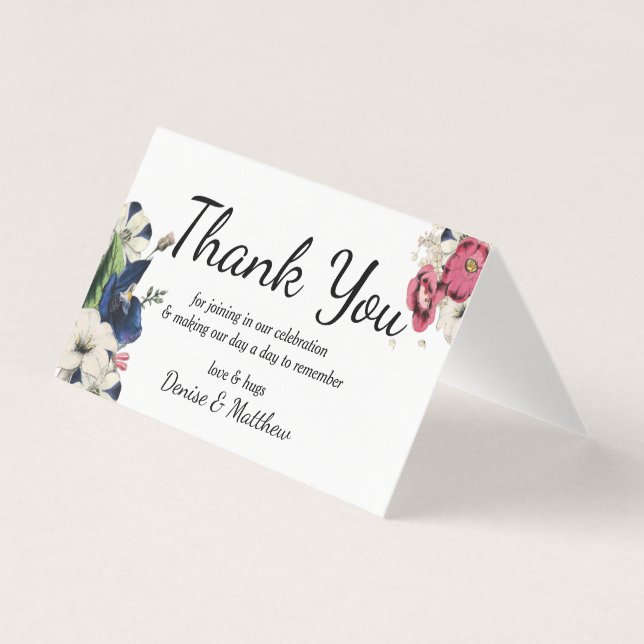 Tarjeta de agradecimiento de colección eterna (Anverso)