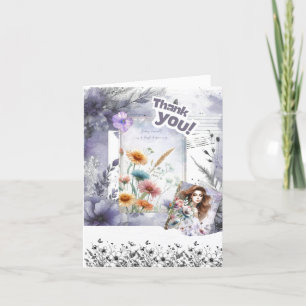 Tarjeta de agradecimiento de Collage Scrapbooking