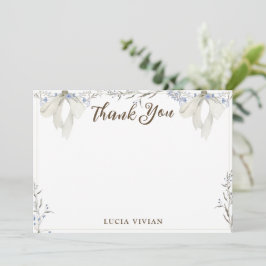 Tarjeta de agradecimiento de color de agua Corazón