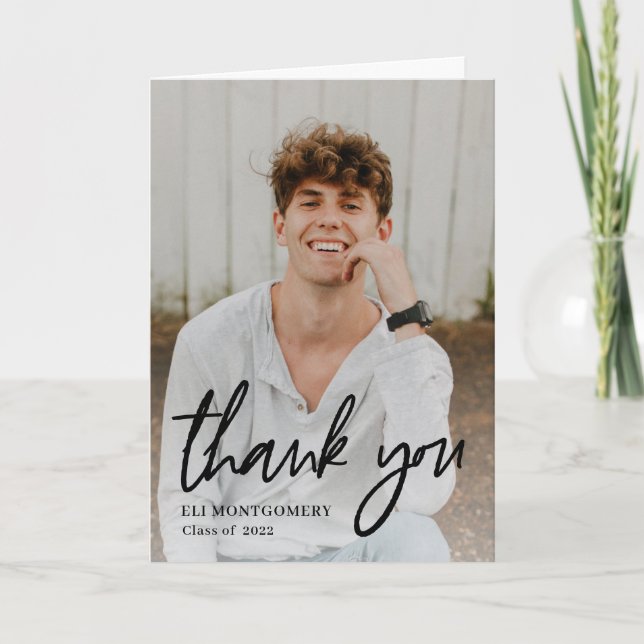 Tarjeta de agradecimiento de color editable de pal (Anverso)