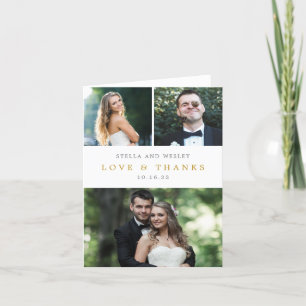 Tarjeta de agradecimiento de color EDITABLE para l