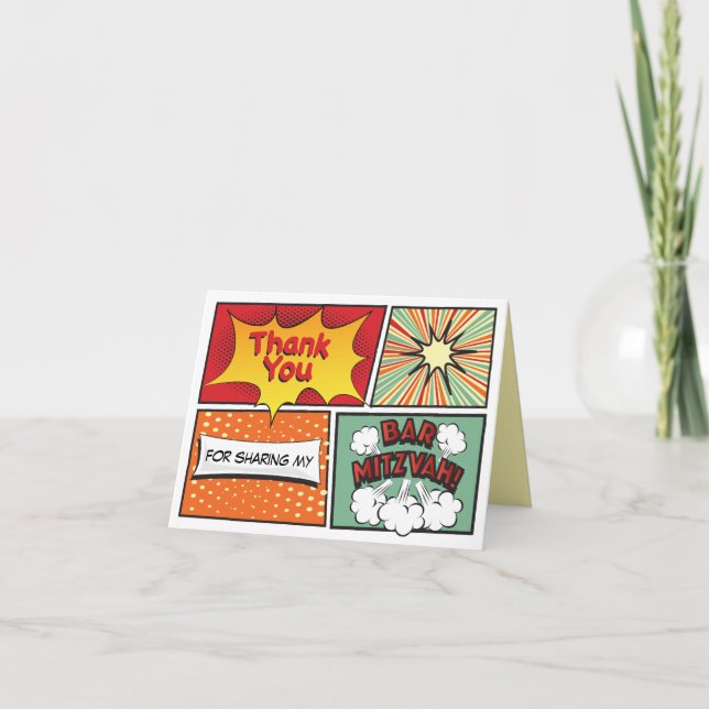 Tarjeta de agradecimiento de COMIC BOOK FANTASY Ba (Anverso)