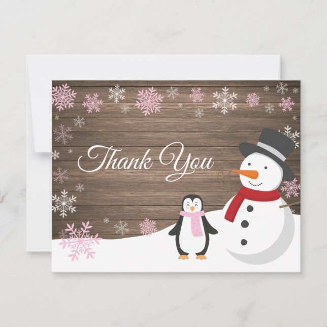 Tarjeta de agradecimiento de copo de nieve de Navi (Anverso)