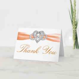 Tarjeta de agradecimiento de corazón de infinito n