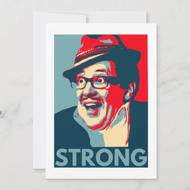 Tarjeta de agradecimiento de Count Arthur Strong (Anverso)