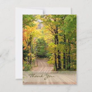 Tarjeta de agradecimiento de Country Road