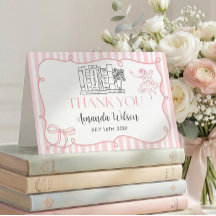 Tarjeta de agradecimiento de cuento