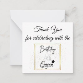 Tarjeta de agradecimiento de cumpleaños