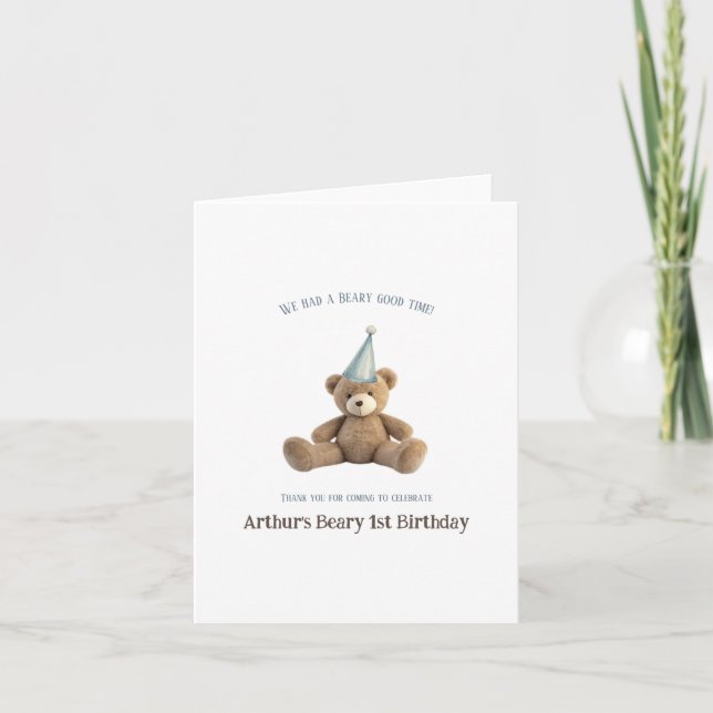 Tarjeta de agradecimiento de cumpleaños anterior (Anverso)