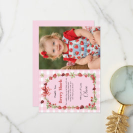 Tarjeta de agradecimiento de cumpleaños Berry Swee