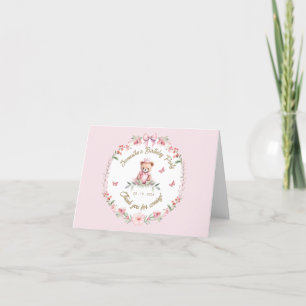Tarjeta de agradecimiento de cumpleaños Blooms & B